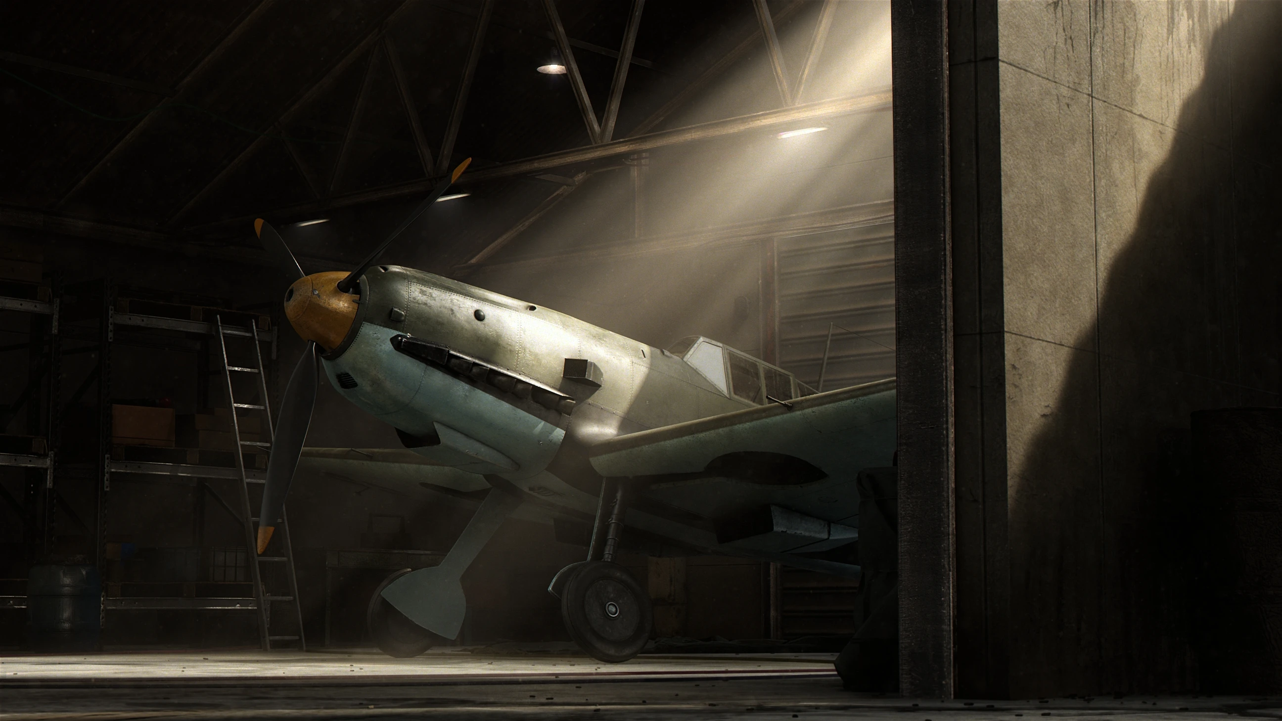Hangar full CG render