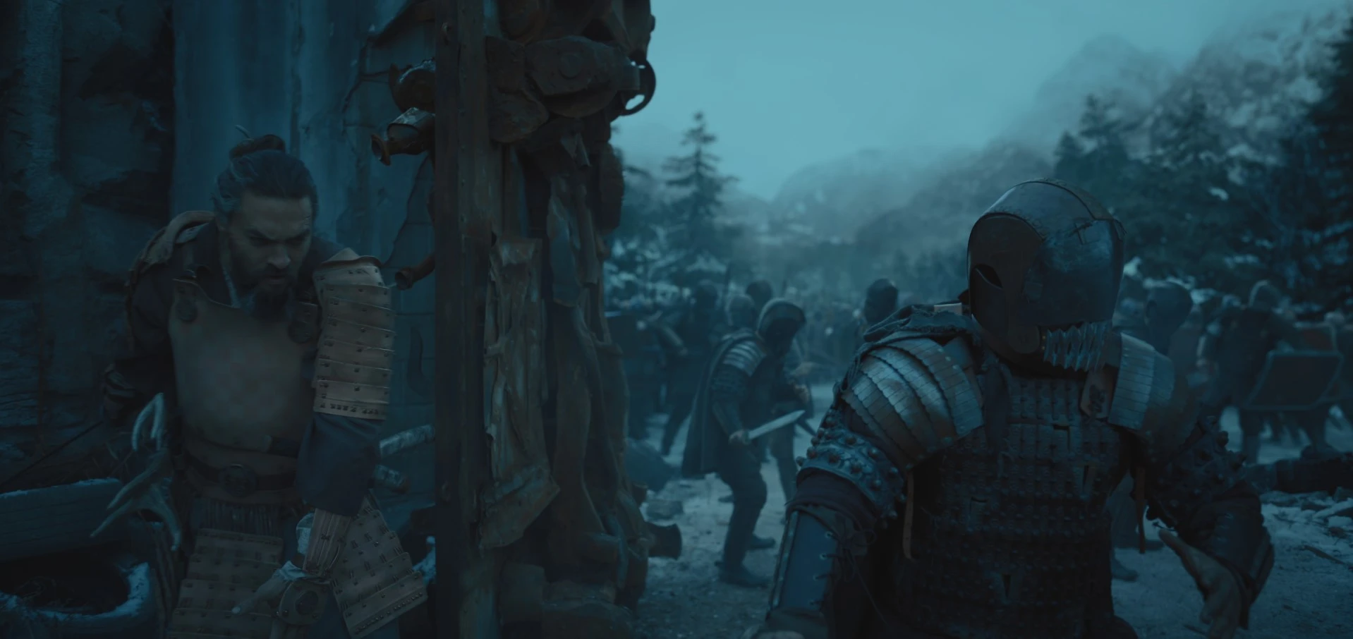 Lighitng of soldier's CG helmet, crowds and environment 